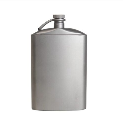 Details about  / Titanium travel Flask Pocket Flagon Wine Flat bottle For outdoor Camping hiking