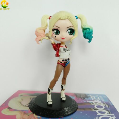 Q Posket Suicide Squad Harley Quinn PVC Figure Collectible Toy for kids with box