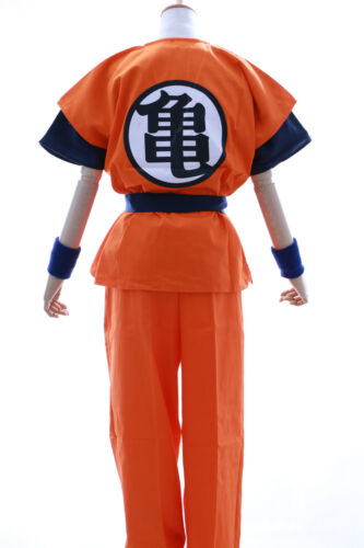 S-01 Dragon Ball Z son Goku Kame chándal cosplay 6 piezas costume Orange 