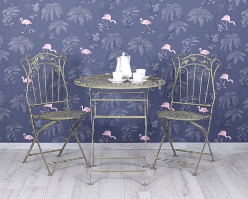 Salon de jardin mobilier de jardin fer Salon Balcon Mobilier Table Chaises tischset