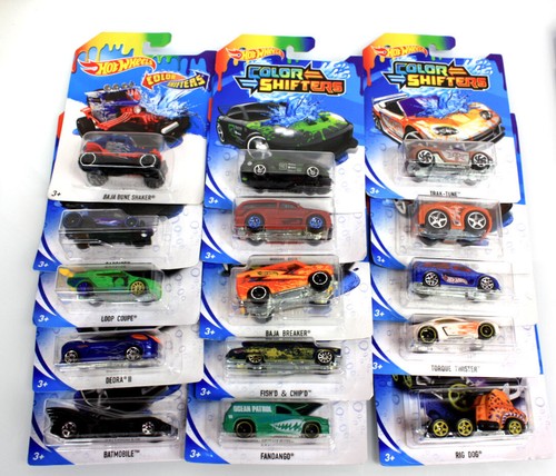 Color Changing Diecast Car 1:64 Hot Wheels COLOR SHIFTERS LOT 3 CARS