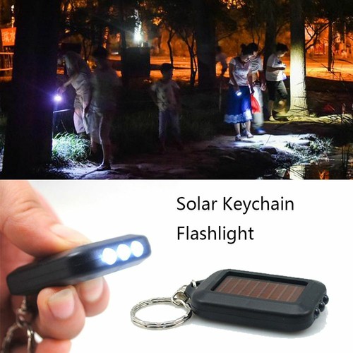 tragbare nacht lampe mini schlüsselanhänger licht sonnenenergie taschenlampe