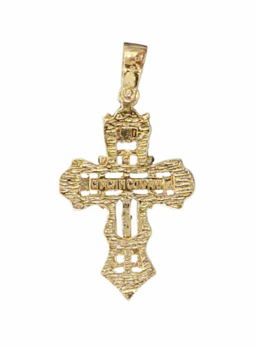 Details about   Cross crucefix angel orthodox pendant #a 276 gold 14ct 
