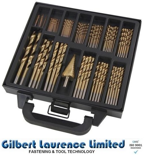 Plastic Wood Metal 119pc HSS Drill Set 1.0mm to 10.0mm HSS Step Drill 4-25mm