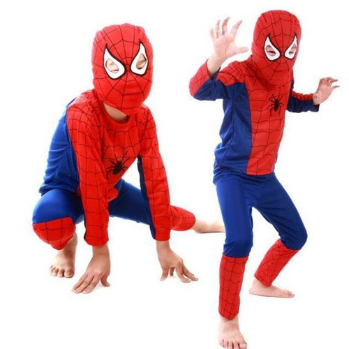 Toddler Kids Spiderman Boys Fancy Dress Up Cosplay Costume Outfits Set