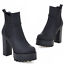 Details about  / Women/'s Winter PU Leather Ankle Boots Round Toe High Heel Platform Fashion Shoes