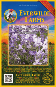 2000 Fée Bouquet Mixte Snapdragon Wildflower Semences-everwilde Farms Mylar