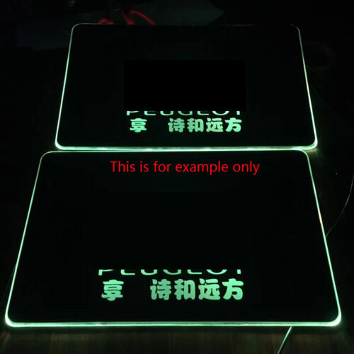 Autopan Customized Animation LED Ambient Light Floor Carpet Pad Mat For Chevy