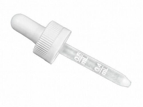 HDPE Plastic Dropper Bottles w//Child Resistant Caps 1 oz Lot of 100 30 ml