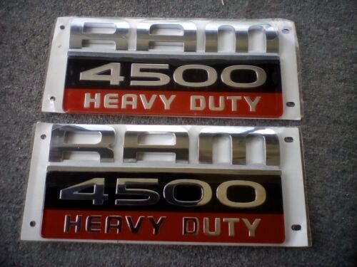 Set of Two 5527735AB Dodge RAM 4500 HEAVY DUTY Door Emblems