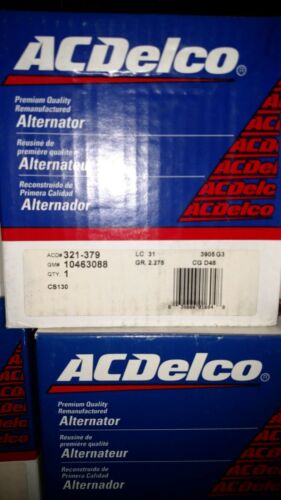 Premium quality remanufactured in box Alternator ACDelco 321-379 100 AMP 