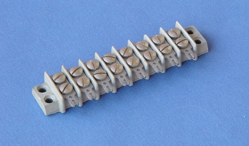 Morsettiera terminal board Kulka 10 posti passo 11mm 130x28x13