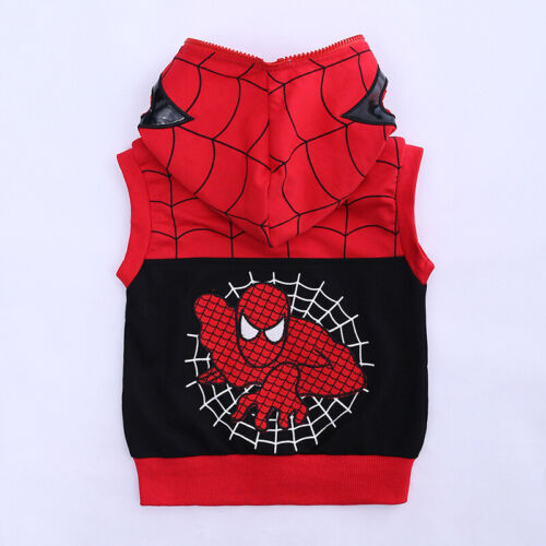 Baby Boy Spider-Man Cartoon Clothes Long Sleeve Sweater Hoodie+Pants Kids Outfit