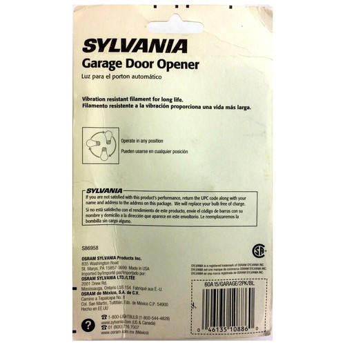 1 or 6 120v Sylvania Incandescent PKS OF 2 BULBS 60w or 40w