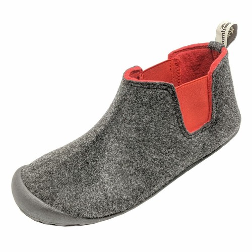 GUMBIES Hausschuhe /"Brumby/" Charcoal /& Red