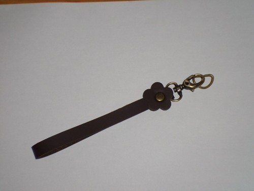 Faux Leather Wristlet Strap with Snap Hook Brass Antique Handbag Purse Supplies