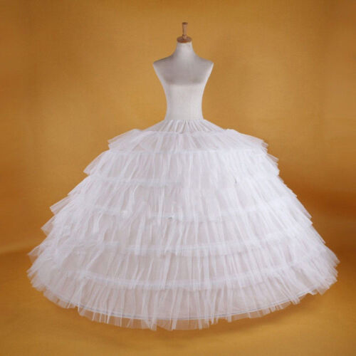Stylish White Big 7-HOOP Wedding Bridal Prom Petticoats Underskirt Crinoline 