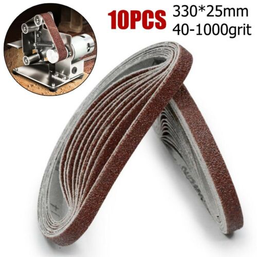 Grinding Sanding Belts Polishing Sanding 10pcs 25*330mm Protable Reliable