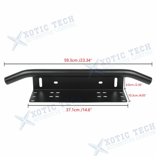 LED Light Bull Bar License Plate Mount Bracket Holder For GMC Sierra C1500 K1500