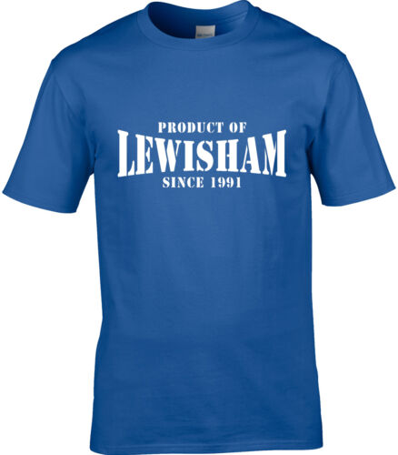 Product Of Lewisham London Mens T-Shirt Place Birthday Gift Year Of Choice