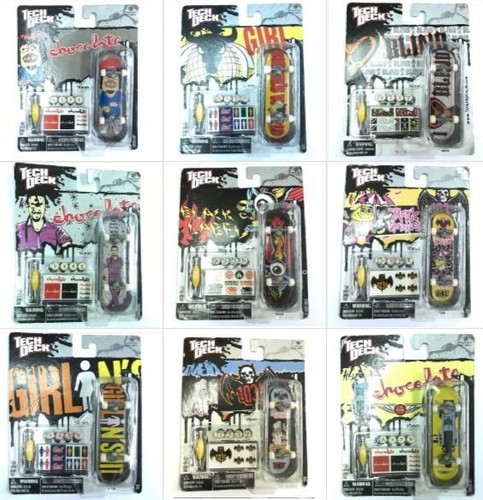 FINGERBOARD SKATEBOARD WITH STICKER TOOL WHEEL TECH DECK 96MM