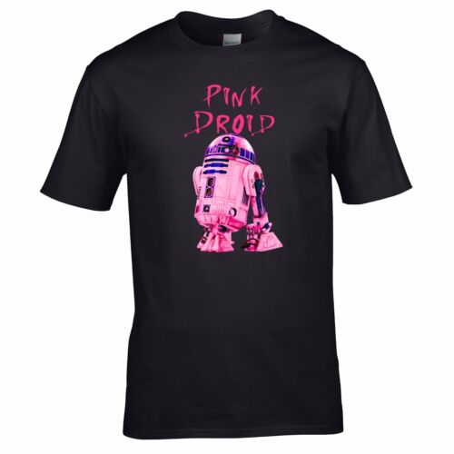 Pink Droid R2D2 Star Wars parody funny t-shirt Pink Floyd funny tee