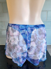 Lise Charmel Bleu Floral "Desir Desir" Sheer Embroidered French Knickers