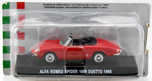 Alfa Romeo 1600 Spider Duetto rot 1967 1:43 Altaya Modellauto
