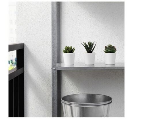 3 artificielle Evergreen plantes en blanc Potts IKEA fejka in//outdoor succulentes