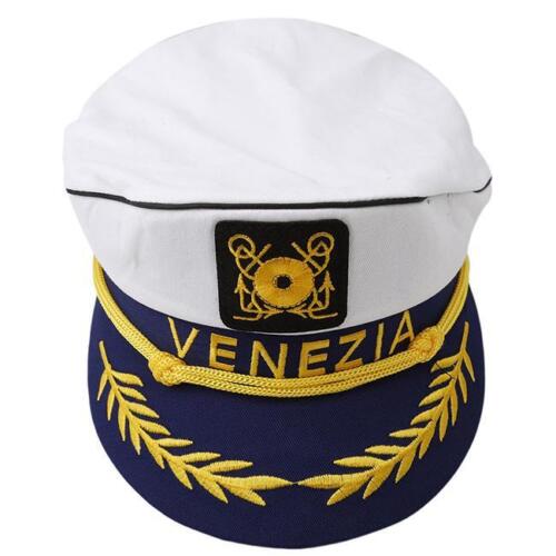 Women Sea Sailor Yacht Boat Captain Hat Navy Cap Costume Party Fancy Dress HD