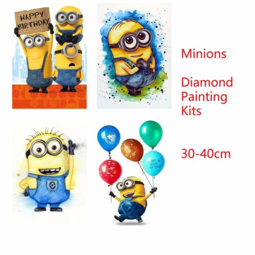 Minions 5D DIY Round Full Drill Diamond Painting Embroidery Cross Stitch Kits 