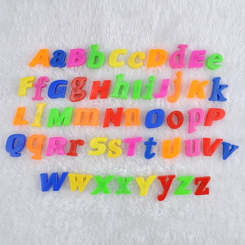 52 Magnetic Lower//Upper Case Alphabet Letters Childrens Kids Learning Fridge Toy