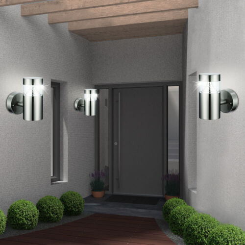 Design SMD DEL en acier inoxydable Signalisation Extérieure ip44 Porche Maison Mur éclairages 