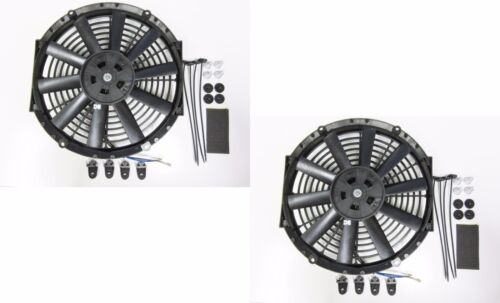 Fitting Kits Slimline 2 x 10/" 25cm Universal Radiator Electric Cooling Fans