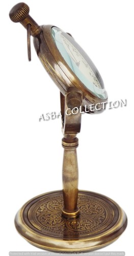Antike Messing Tischuhr Vintage Tabletop dekorative Maritime Uhr graviert Gesche