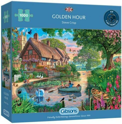 NEW Gibsons Jigsaw Puzzle Game 1000 Pieces Tiles /"Golden Hour/"