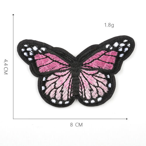1/10 Embroidery Butterfly Sew Iron On Patch Badge Embroidere Fabric Applique DIY 
