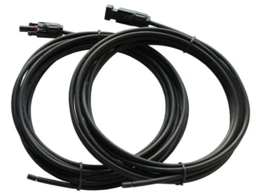 PV systems Pair of 5m extension cables 4mm for solar panels