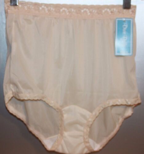 VTG Dixie Belle Lingerie Sz 5 Sheer Panties Mushroom Gusset Nylon Underwear Lace