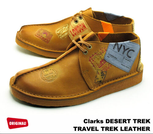 Clarks Originals Para Hombre Desert Travel Trek tan Costura Lea Stock Limitado ** Reino Unido 6,7,8