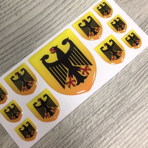 Germany German coat of arms domed emblem decal stickers BMW Mercedes Porsche VW