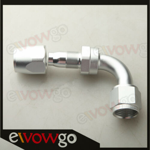 Details about  / -10AN 90 Degree Swivel Oil Fuel Line Hose End Fitting Silver