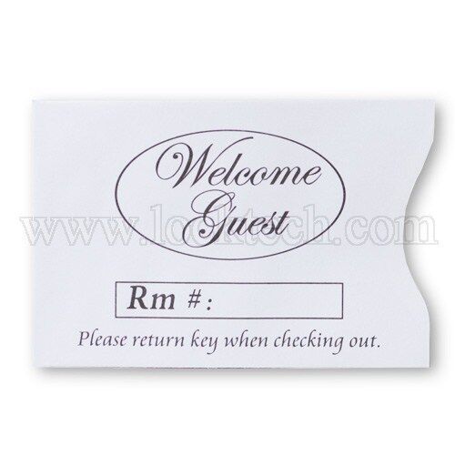 Box of 500 Buy 1 or Many! Hotel Keycard Welcome Guest Envelopes Sleeves