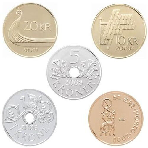 2007 Norway Souvenir Uncirculated Coin Set