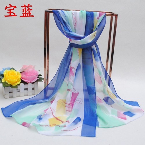 160 50cm Colourful Paint Brush Print Fashion Ladies Scarves Womens Shawls X278