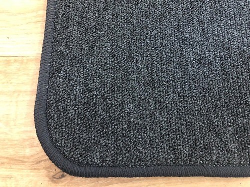 1x 70x200 Bettumrandung Schlingen Teppich 3 Teilig Anthrazit in 2x 70x100