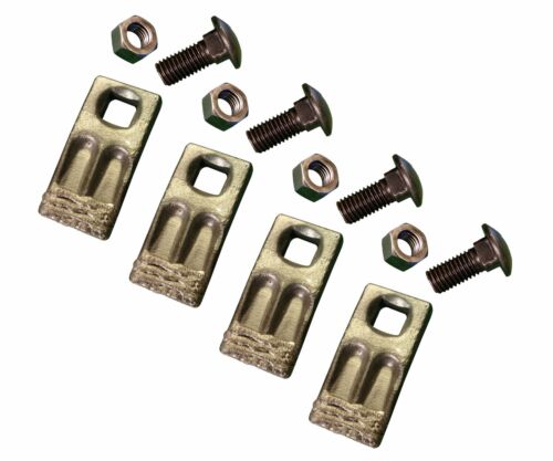 Square Hole Replacement Hardfaced Auger Teeth w/ Hardware 4 BC58F-HF-I 