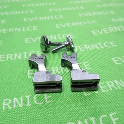 2 INVISIBLE ZIPPER FOOT NARROW HINGED GUIDE HIGH SHANK for JUKI DDL-8500 8700 