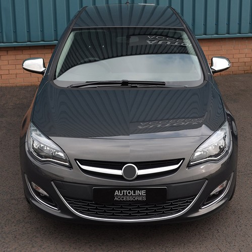 Opel Astra J Chrome Wing Mirror Trim Set Covers To Fit Vauxhall 2010-16
