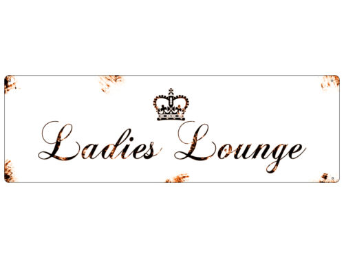 Escudo de metal Shabby chapa escudo espacial Ladies Lounge dekoschild señora